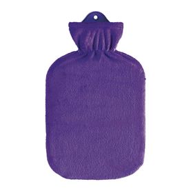 Sänger Wärmflasche Flauschbezug lila
