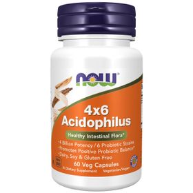 Now Foods Acidophilus 4x6 60 Veg-Kapseln