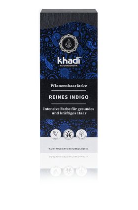 Khadi - Reines Indigo kaltes-schwarz