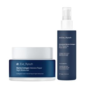 Dr. Eve_Ryouth Hochentwickeltes Meereskollagen-Serum + Reparierende Nachtcreme