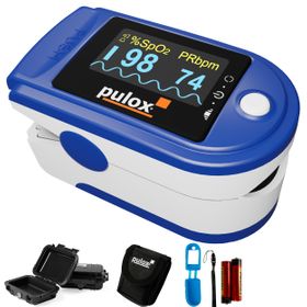 pulox - PO-200A Set - Finger-Pulsoximeter - Blau