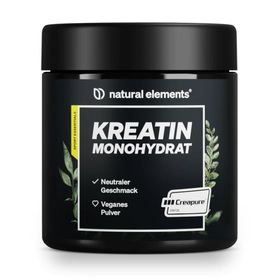 natural elements Kreatin Monohydrat Pulver