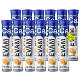 EVÄM Calcium + Vitamin C, Brausetabletten - 12 Set