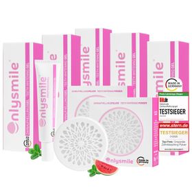 OnlySmile® 1-Year Whitening Bundle – 5x Whitening Gel & 2x Zahnpulver