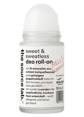 the source lab. - sweet & sweatless deo roll on - für sensible Achseln