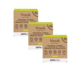 Niyok 2-in-1 Haar Shampoo & Conditioner 3-er Pack