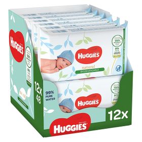 Huggies Feuchttücher Baby Wipes Babytücher Natural Sensitive