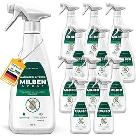 SILBERKRAFT Milbenspray für Matratzen & Textil