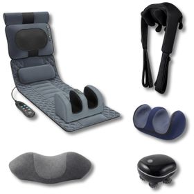 Regenerations-Massagebox – Massagematte, Shiatsu, Zervikalkissen, Therapiekissen & 3D-Massager