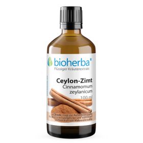 Bioherba Ceylon-Zimt  Cinnamomum zeylanicum  Tropfen  Tinktur Extrakt