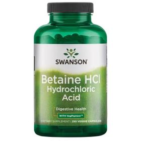 SWANSON Betain HCl Chlorwasserstoffsäure mit VegPeptase