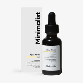 Minimalist Alpha Arbutin 2% Serum, Reduziert Pigmentflecken - Aknenarben