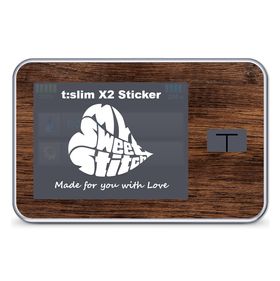 MySweetStitch | Tandem t:slim X2 Sticker | Wood Dark