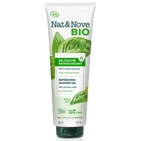 Nat & Nove Bio - Erfrischendes Duschgel - Bio-Basilikum