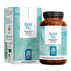 Anti Stress* Komplex mit Ashwagandha & Rosenwurz (Rhodiola Rosea Extrakt) - Ruhepol - NATURTREU®