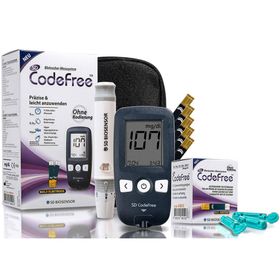 SD CodeFree Blutzuckermessgerät und Blutzuckerteststreifen