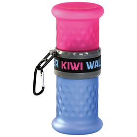 Kiwi Walker Reise Flasche 2in1 - Trinkflasche und Futternapf für Hunde mit Karabiner