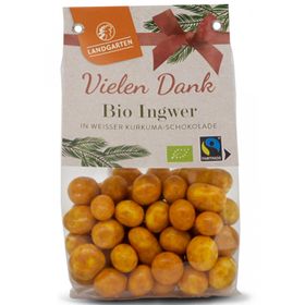 Landgarten - Ingwer in weißer Kurkuma Schokolade