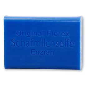 Florex - Schafmilchseife eckig Enzian