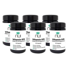NUI Vitamin D3&K2 5.000IE mit Magnesium