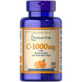 Puritan's Pride Vitamin C-1000 mg mit Bioflavonoiden und Hagebutten