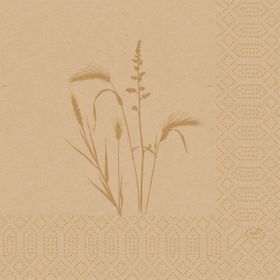 10x Zellt.-Serv.33 3lg 1/4 Meadow natural 50P.