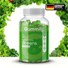 Gummily® Grüne Superfood, Spirulina Moringa Gummibärchen