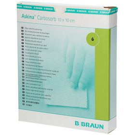 BBraun ASKINA CARBOSORB 10X10 CM STER.