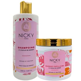 Nicky Paris - Lot de Shampoing et Masque à l'Huile de Monoi