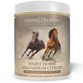 COOPER & BURTON Magnesiumcitrat für Pferde & Ponys – hochdosiertes Magnesium Pulver ohne Zuckerzusat