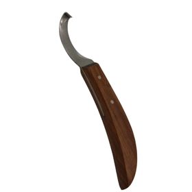 AMKA Hufmesser beidseitig geschliffen mit Holzgriff