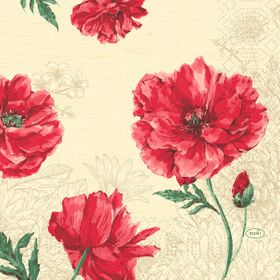 4x Zelltuchservietten 33 x 33 3-lagig 1/4 Falz Monique