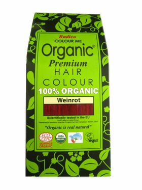 Radico Colour Me Organic Pflanzenhaarfarbe Weinrot 100 g