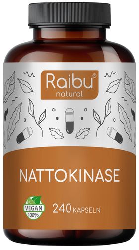 RAIBU Nattokinase Kapseln Hochdosiert