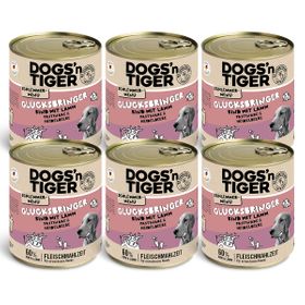 Dogs’n Tiger Adult Hundefutter, Glücksbringer, Rind mit Lamm