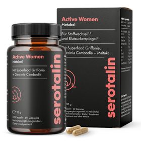 serotalin Active Women Metabol | Stoffwechsel¹² & Energie³ | Garcinia Cambogia & Grünem Kaffee
