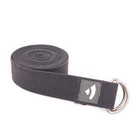 bodhi Yogagurt Asana Belt, Metallringe Baumwolle anthrazit 910-MRA