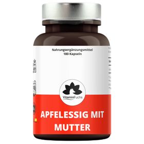 Apfelessig Kapseln mit Mutter - apple vinegar cider with mother - VitaminFuchs