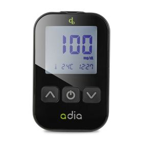 adia Blutzuckermessgerät-Set (mg/dl) zur Blutzucker-Kontrolle bei Diabetes