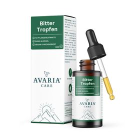 AVARIA CARE® Bittertropfen – alkoholfrei – 12 Pflanzenextrakte – hochdosiert & vegan