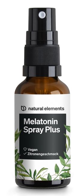 natural elements Melatonin Spray – 0,5 mg Melatonin/Tag – Vitamin B1, B6 & Passionsblumen Extrakt