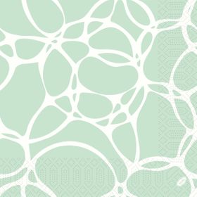 Servietten 40x40 3-lagig 1/4-Falz Ocean Mint