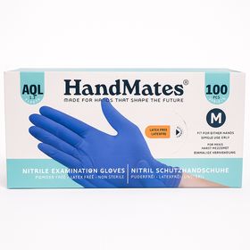 HandMates | Nitril Schutzhandschuhe Gr. M | puderfrei, latexfrei & unsteril