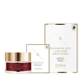 ErthSkin London Retinol-Nachtfeuchtigkeitscreme + Augenpads + Kollagenmaske
