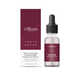 skinChemists Jugend-Serie Rosen- & Lavendel-Intensive Nachttherapie-Augenserum 15ml