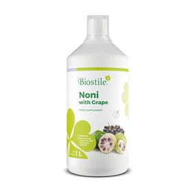 Biostile Noni mit Traube – Natürlicher Noni-Saft mit rotem Traubensaft