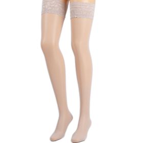 Compressana Calypso Schenkelstrümpfe 70 DEN mit Spitzen-Haftband, halterlos