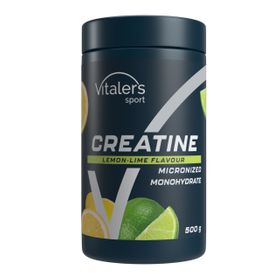 Vitaler's Sport Kreatin Monohydrat - 500 g, 100 Portionen (Zitrone-Limette)