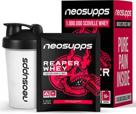 Neosupps Reaper Whey Box, Set mit Shaker, Shots & Protein Shake Challenge