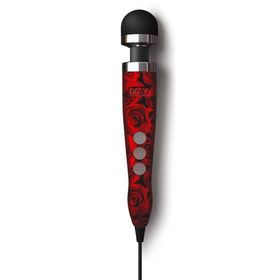 Massagestab "Die Cast 3" mit Rosenmuster | Multispeed-Vibration | Doxy